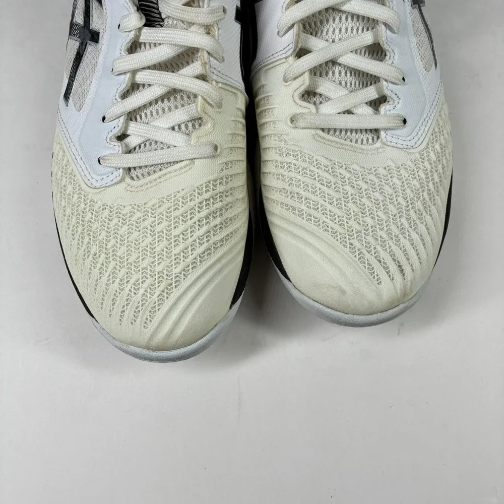 ASICS Netburner Ballistic FF MT 3 Mens 10.5 White/Black Volleyball Shoe 1051A074